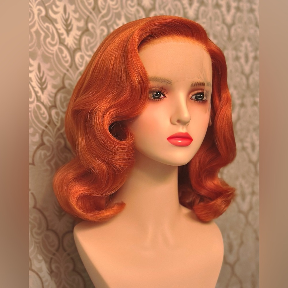 Pinup Orange Ginger Lacefront Wig